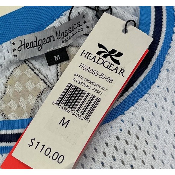 Nipsey Hussle #60 Crenshaw Headgear Classics Mens Medium White Basketball Jersey - Picture 5 of 10